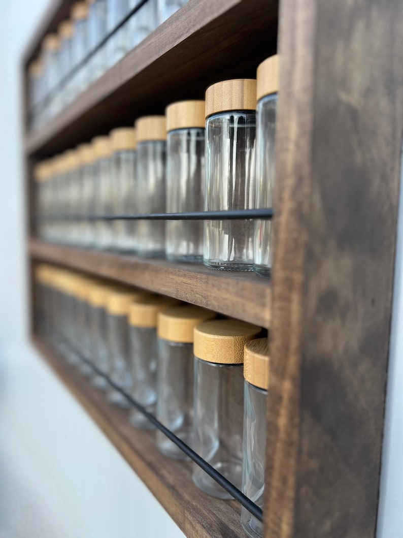 Spice Rack, Wall Mounted Vintage Spice Rack image 12
