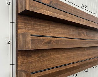 Spice Jar Display - Wall Mounted Spice Rack - Wooden Spice Rack - Spice Rack - Spice Jar Rack  - Spice Jar Holder - Custom Builds