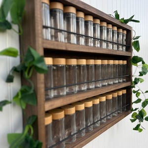 Spice Rack, Wall Mounted Vintage Spice Rack image 1