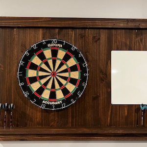 Dart Board - Wooden Dart Board - Game Room - Handmade Dart Board - Darts - Modern Dart Board - Large Dart Board - FREE SHIPPING - Custom