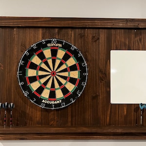 JUMBO 48 X 32 Sandstone and Mahogany Colored Extra Long Dart Board