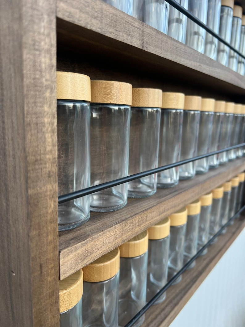Spice Rack, Wall Mounted Vintage Spice Rack image 13