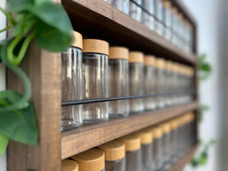 Spice Rack, Wall Mounted Vintage Spice Rack image 15