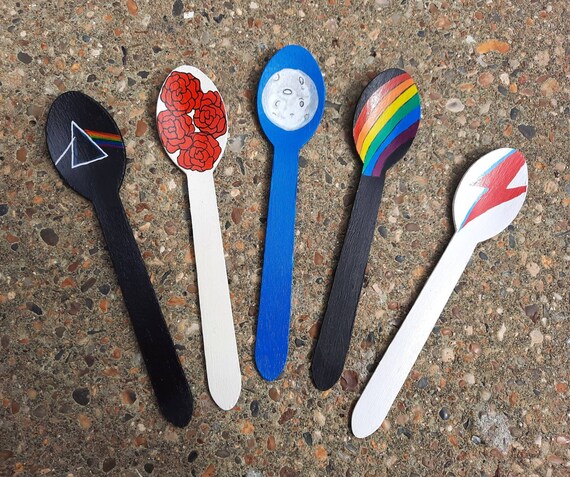 Classic Rock Plant Label Marker Spoon Compostable - Etsy España