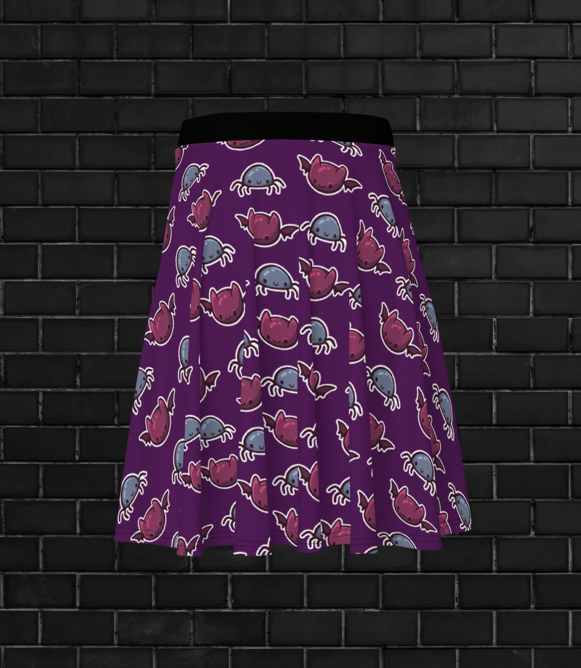 Cute Halloween Skirt Halloween Clothing Creepy Cute Skirt Etsy