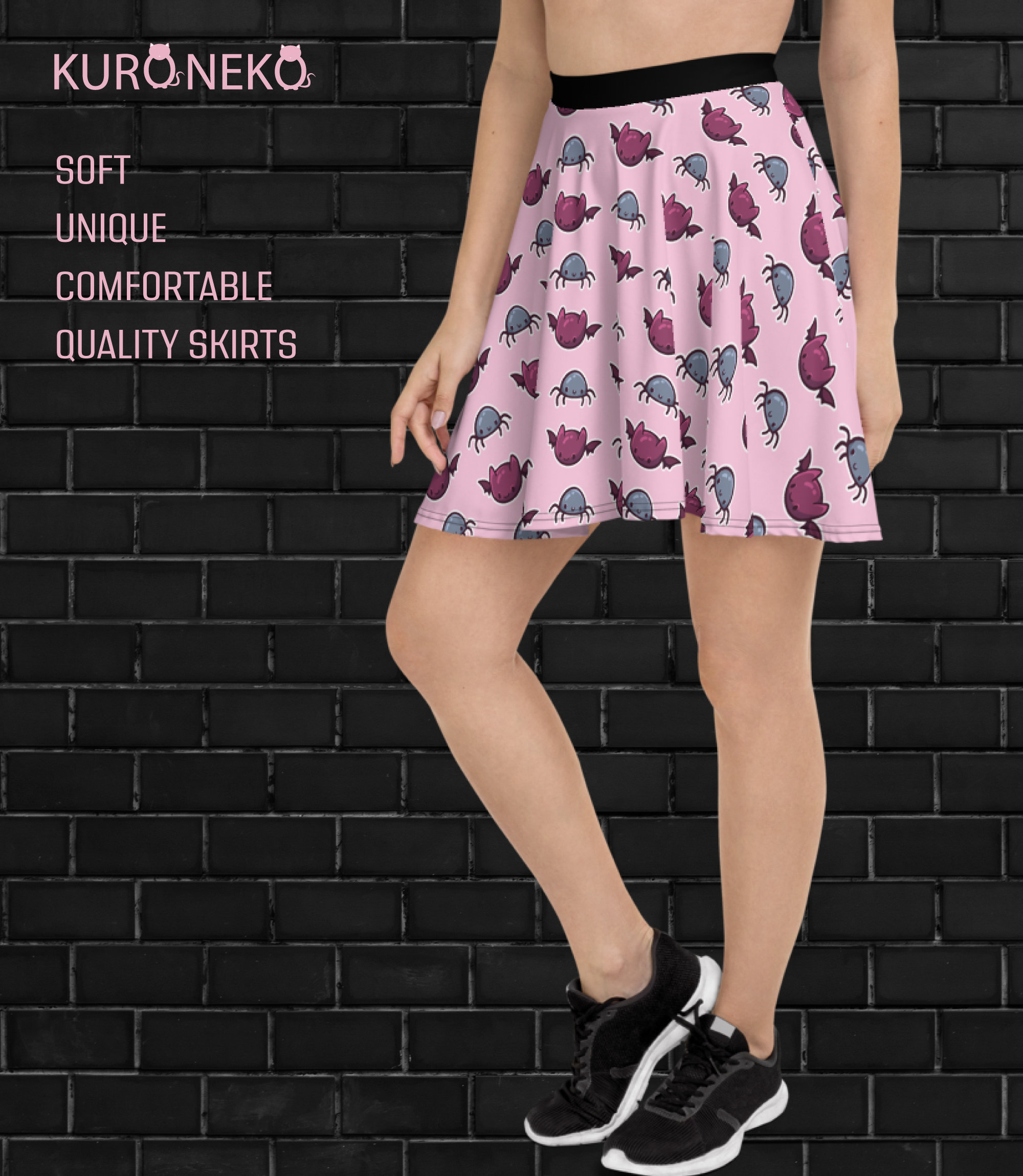 Cute Halloween Skirt Halloween Clothing Creepy Cute Skirt Etsy