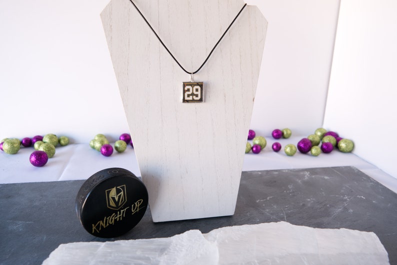 Vegas Golden Knights Inspired Number Necklace
