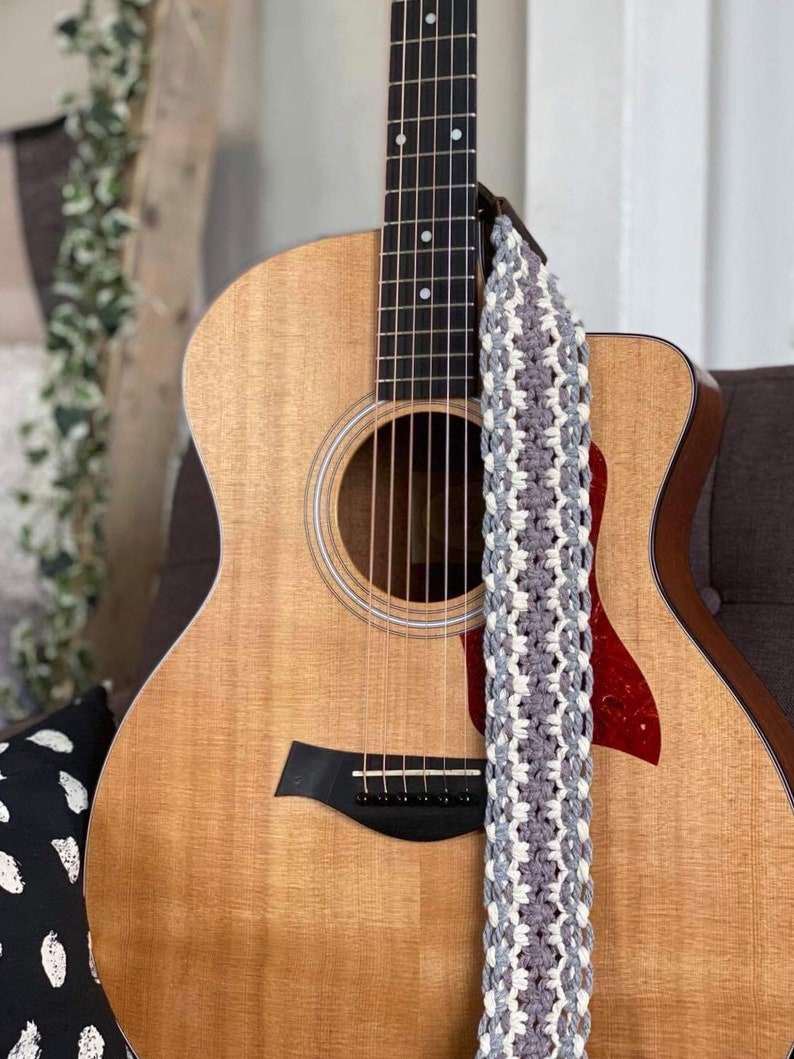 Macrame Guitar Strap Etsy