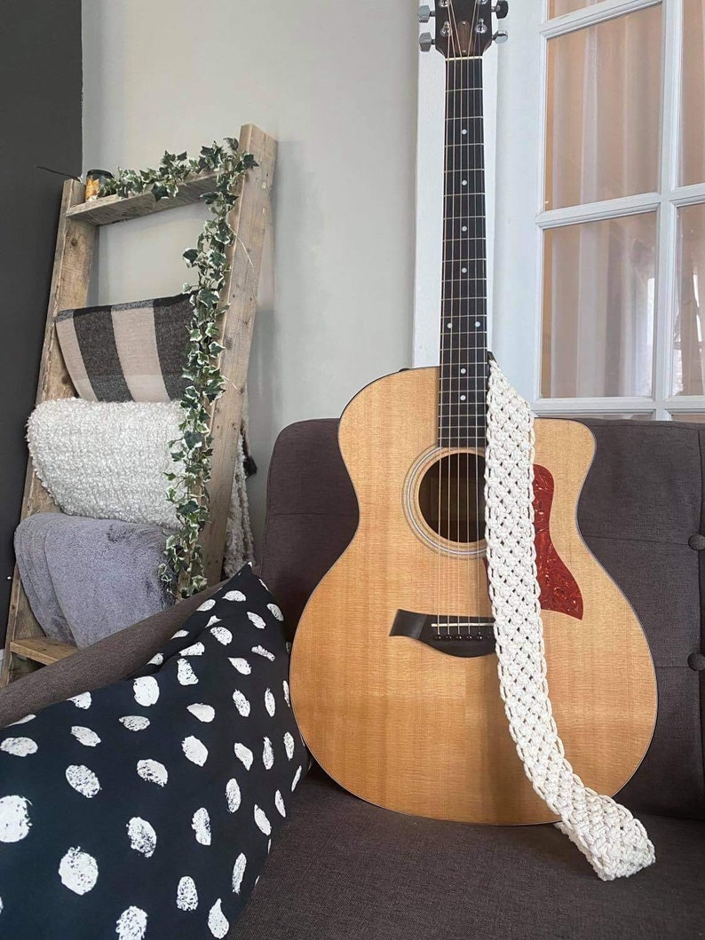 Macrame Guitar Strap Etsy