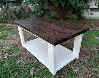 Custom Made to Order Farmhouse Style Coffee Table