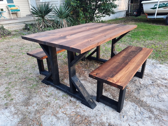 Custom made outdoor sale tables