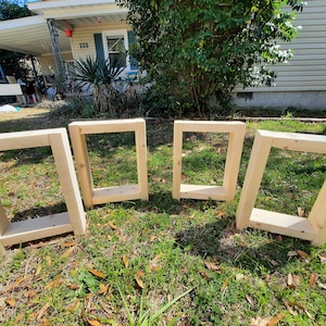 Handmade DIY Farmhouse Style Bench Legs - Top it Yourself!