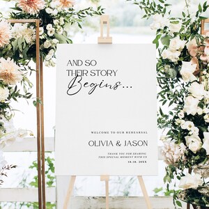 The Night Before Wedding Welcome Sign Template, Wedding Rehearsal Dinner Welcome Sign, Canva Rehearsal Dinner Sign template, 097-2