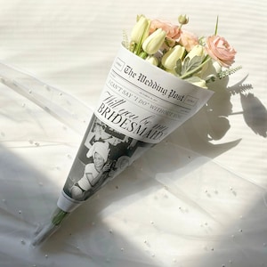 Brautjungfer Vorschlag Zeitung Blumenstrauß, Brautjungfer Geschenke, Trauzeugin Vorschlag Karte, Brautjungfer Geschenke, 165