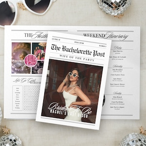 Modèle de journal modifiable d'itinéraire de bachelorette, itinéraire de journal de week-end de bachelorette Canva, jeux de soirée entre célibataires le week-end, 130