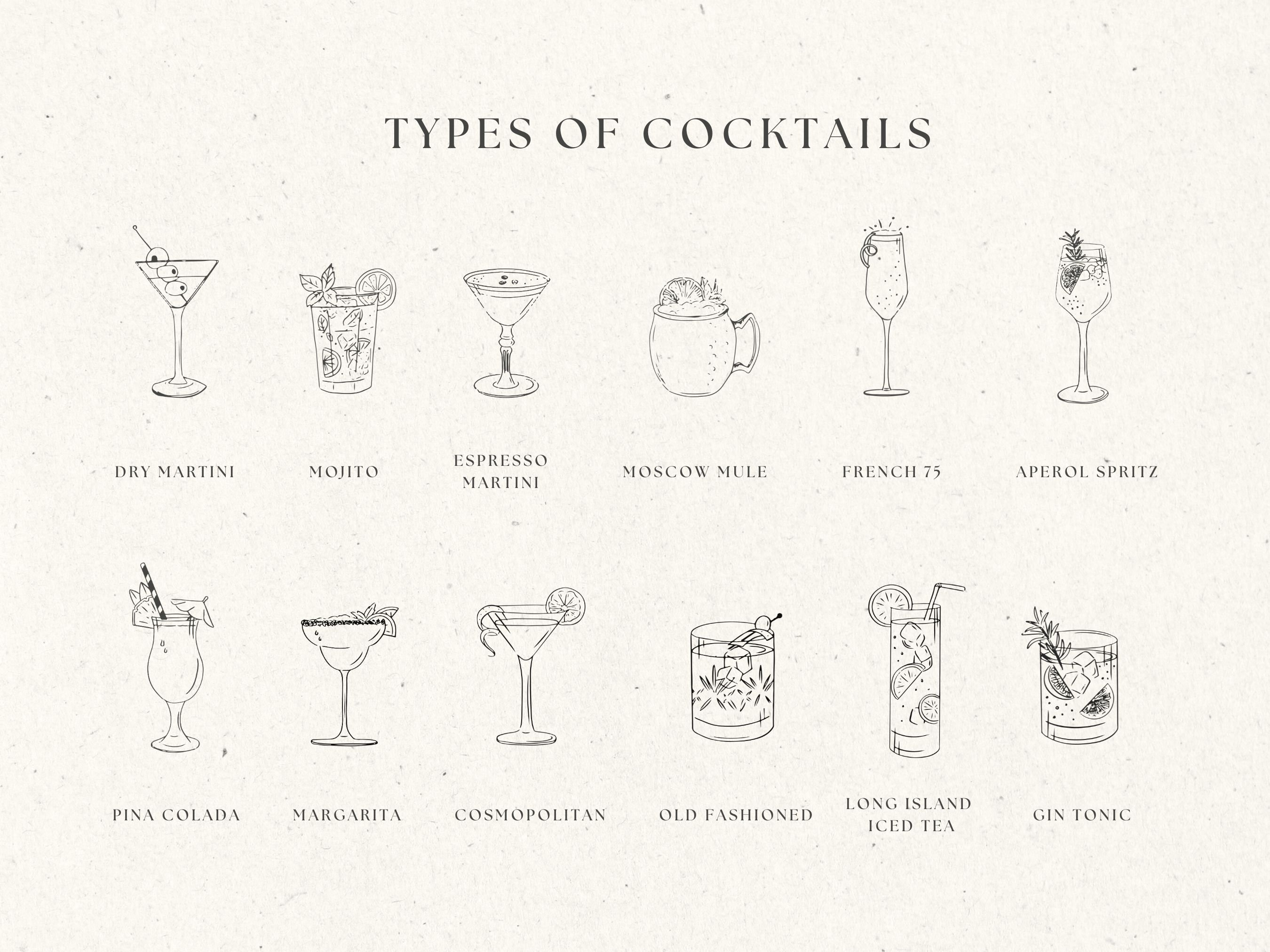 signature-cocktail-illustration-svg-minimalist-bar-menu-etsy