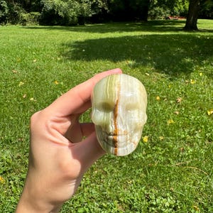 Afghan Jade Skull Carving ; Crystal Carving