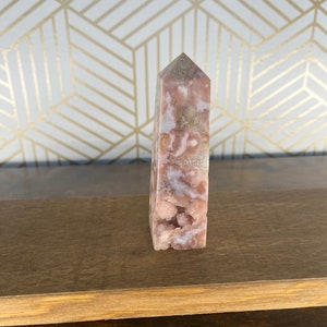 Pink Amethyst Flower Agate with Druzy