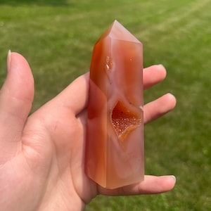 Druzy Carnelian Tower ; A