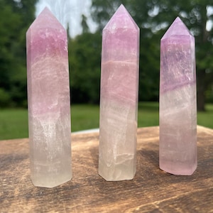 Watermelon Fluorite Tower