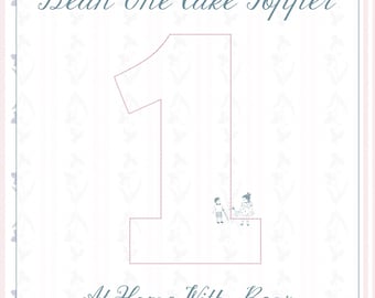Bean Stitch One Topper, In The Hoop, 5 sizes included, Machine Embroidery Digital File
