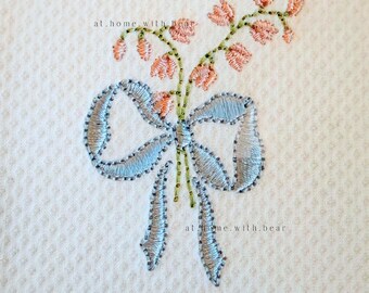 Lily of the Valley Bow, Embroidery Machine Digital File