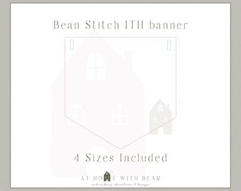ITH Single Layer Birthday Banner, Announcement Banner, Embroidery Machine Digital File