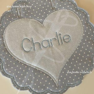 Heart Banner, Scallop Banner with Heart, Heart PES, Heart included, in the hoop file