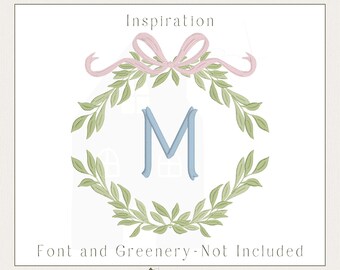Spring Top Bow, Mergable, Embroidery Machine Digital File