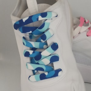 Blue Liberty LACES, Liberty flat lace, laces for adults, children, babies, colored shoe laces, original gradient flat laces