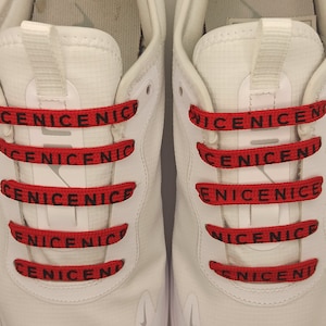 Chanel store logo shoelaces