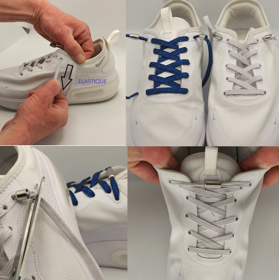 Paarse ELASTISCHE VETERS voor volwassen en kinderschoenen en sneakers glanzende metallic look lurex veters FR veterswinkel Etsy Belgie