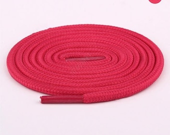 Stivali sportivi con lacci per pattini a rotelle, lacci rotondi in cotone rosso, lacci in corda intrecciata rossa, lacci per scarpe alte