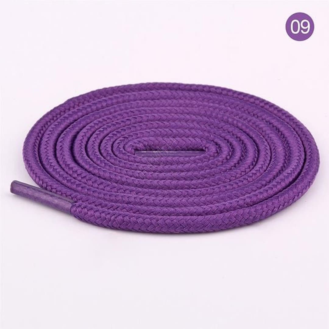 Skate Rope Roller Skate Shoelace Sport Boots, Dark Purple Round Shoelaces, Purple ...