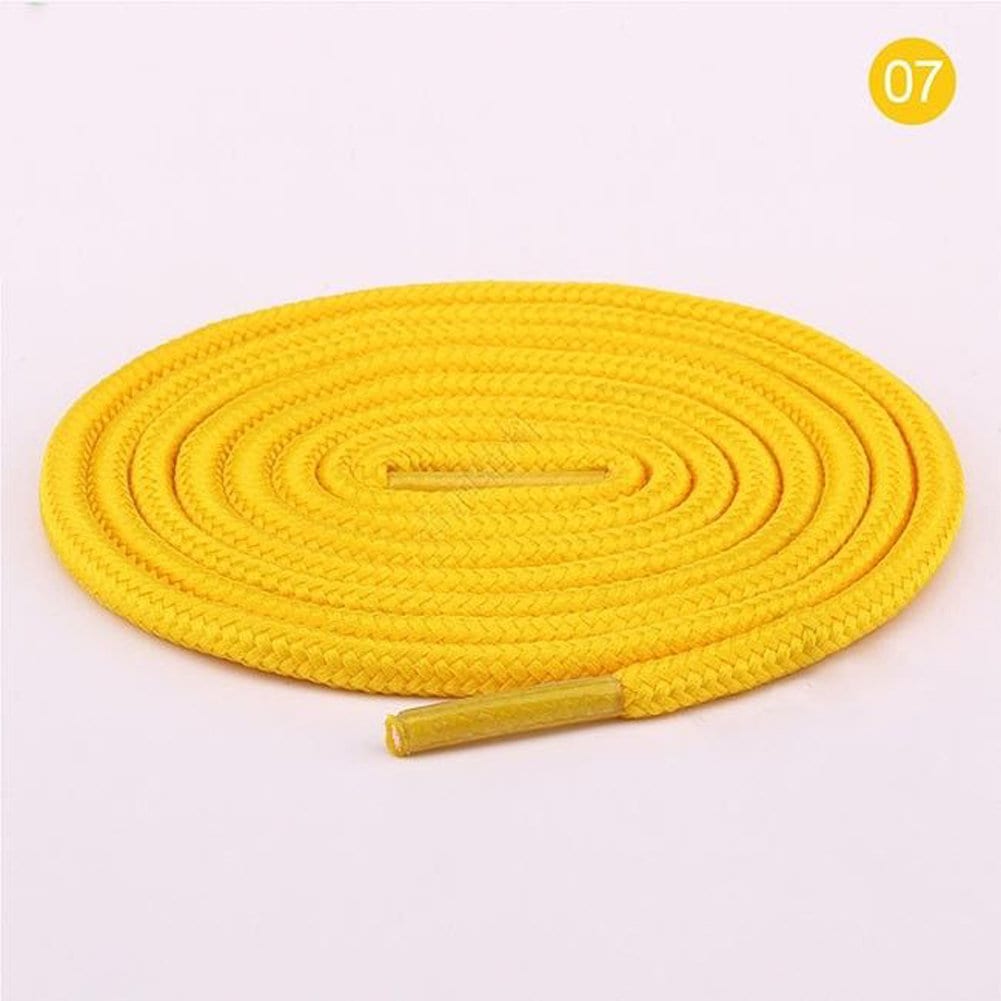 Skate Rope Roller Skate Shoelace Sport Boots, Yellow Cotton Color Round Shoelaces ...