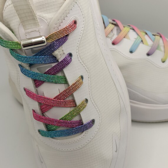 rainbow elastic laces