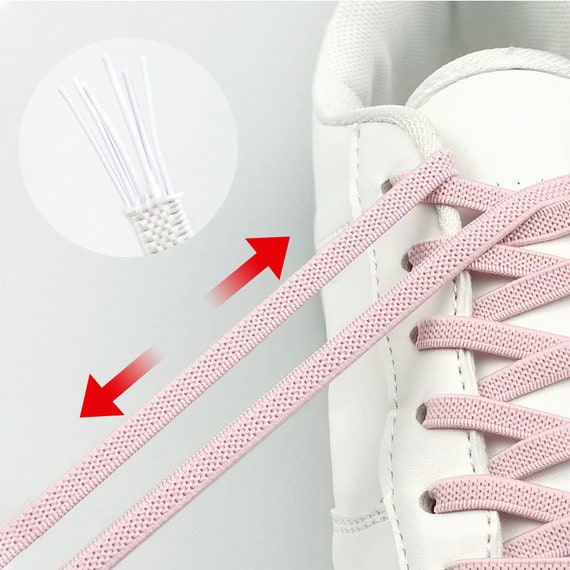 Flat Elastic Shoe Laces Sneakers No Tie Shoelaces for Shoes Tennis