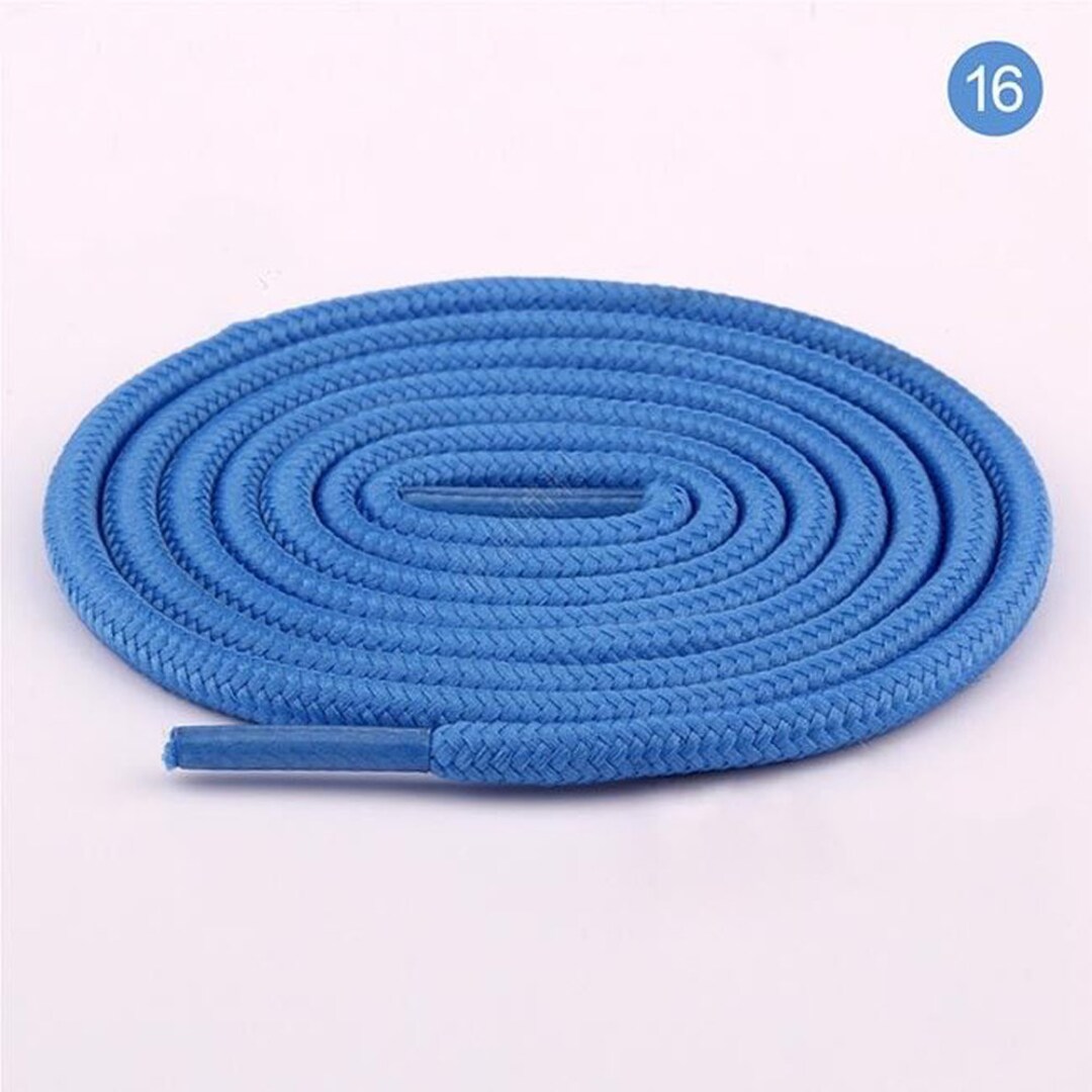Skate Rope Roller Skate Shoelaces, Sports Boots, Round Blue Cotton Lace, Light ...