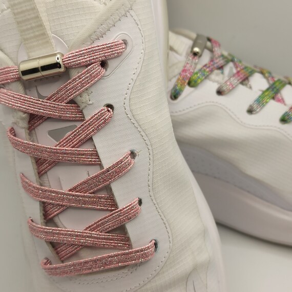 pink elastic laces