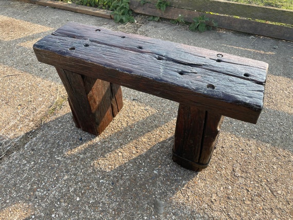 Railway sleeper garden bench hotsell