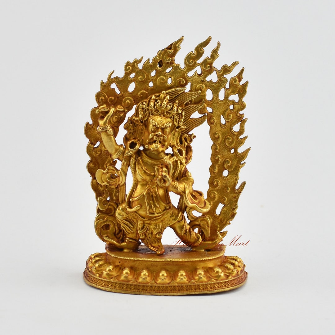 Gold Plated Bajrapani Statue: Tibetan Buddhist Copper Rupa - Etsy