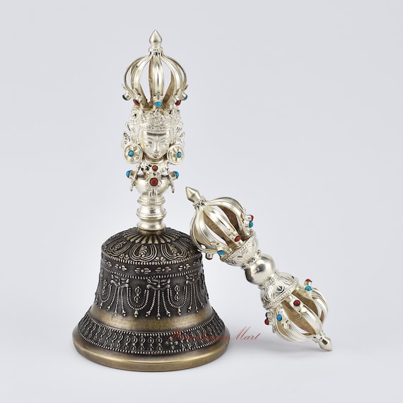 Silver Plated Tibetan Bell Silver Plated Tibetan Bell