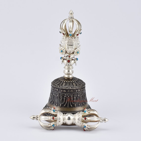Silver Plated Tibetan Bell Silver Plated Tibetan Bell