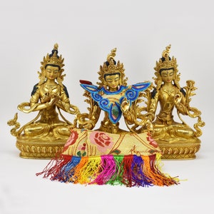 Ku Nhamja – Robes (Dress) for Statues – Robes (Dress) for 8 Inch Bodhisattva (Tara / Chenrezig / Vajradhara) Statues from Patan, Nepal