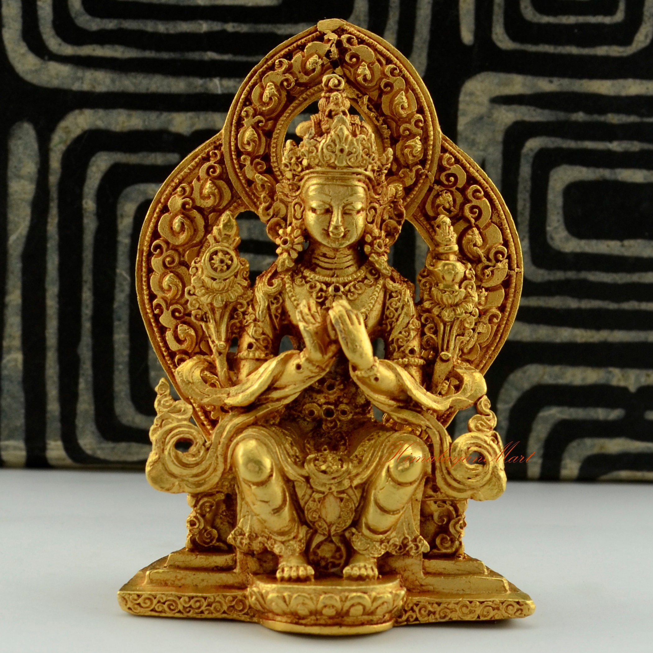Fine Quality Gold Plated Maitreya Buddha / the Future Buddha Etsy Canada