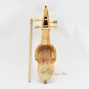 Fine Quality Nepali Folk Musical Instrument: A Stringed Musical Instrument played by the Traditional &#39;Gaine&#39; or Gandarbha community of Nepal