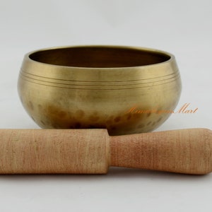 Four Metal Hand Beaten Tibetan Singing Bowl Set for Yoga Deep Peaceful Vibrations & Sound Therapy Healing Relaxation Sound Bowl from Nepal