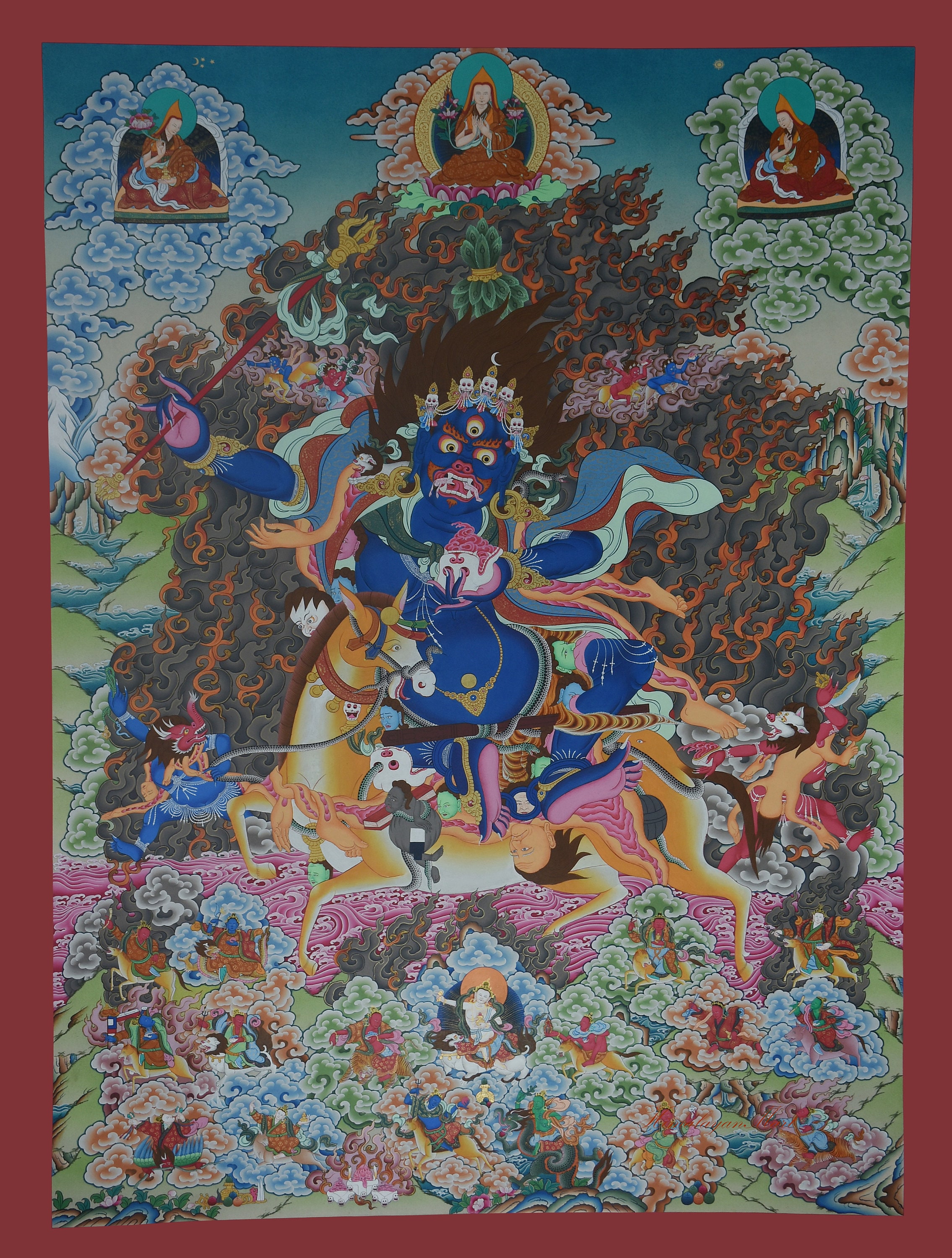 楽天市場】チベット タンカの通販 パルデン・ラモ Palden Lhamo