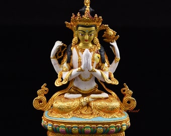 11頭の観音菩薩像、チベット仏教の神、仏教の神偶像、コレクターアート