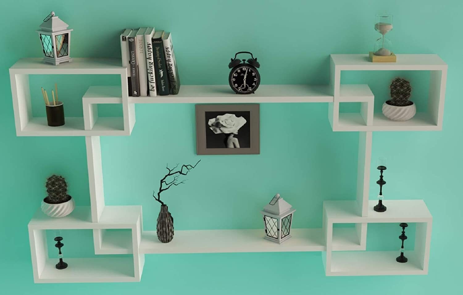 MDF Wooden Wall Shelf Floating Wall Mount Shelf / Rack / Stand / Showcase for Home Decor Wall